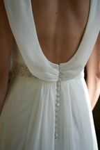 Brautkleid Albane – Seidenweiß