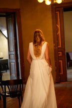 Brautkleid Albane – Seidenweiß