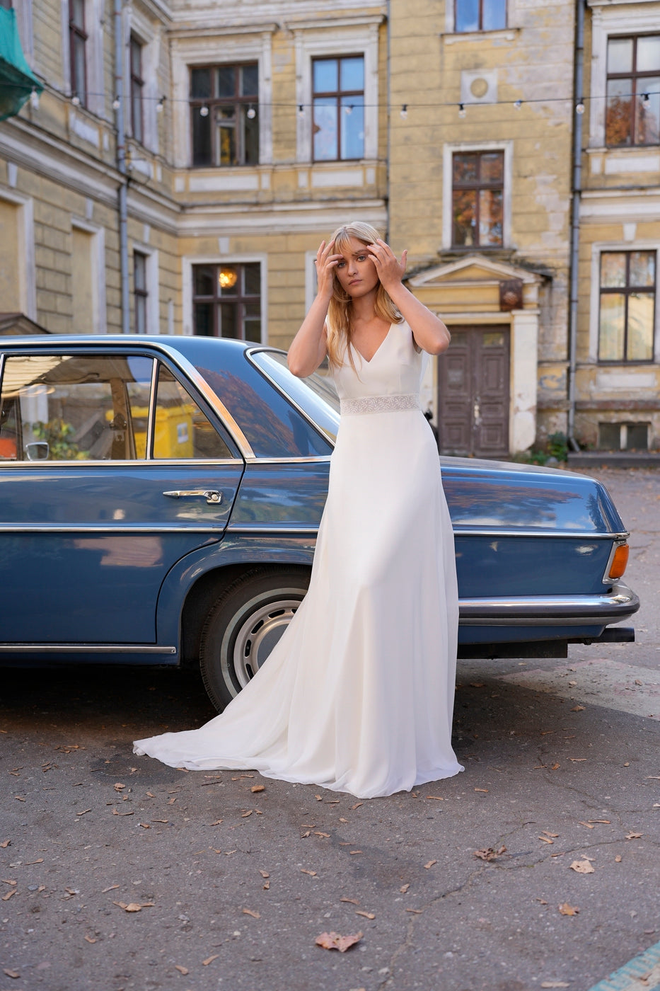 Brautkleid Albane – Seidenweiß
