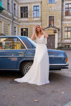 Brautkleid Albane – Seidenweiß
