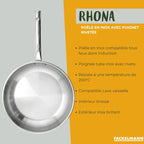 Poêle À Frire En Inox Et Couvercle En Verre Fackelmann Rhona - Transparent/Gris