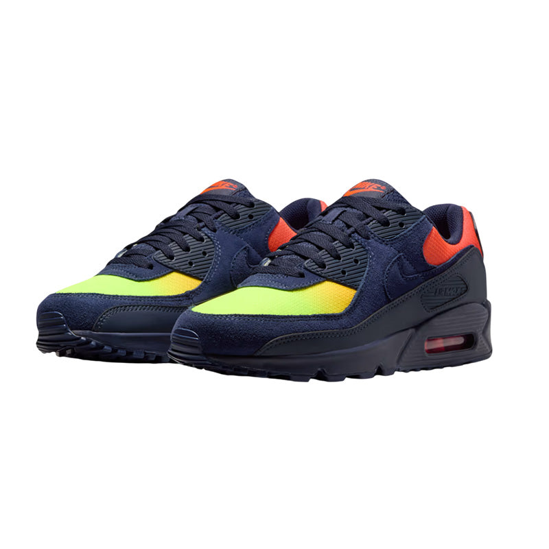 Nike Air Max 90 Sneakers - Black, Blue, Red