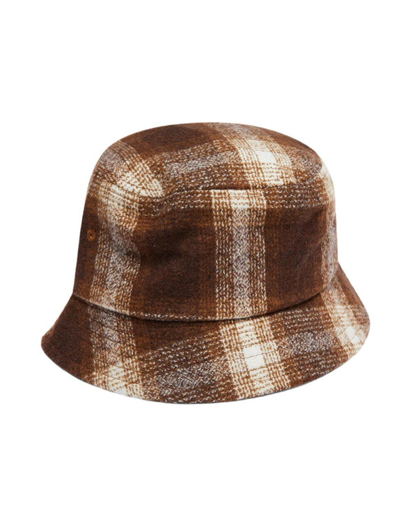 Sombrero bob - Marrón de cuadros - Hombre