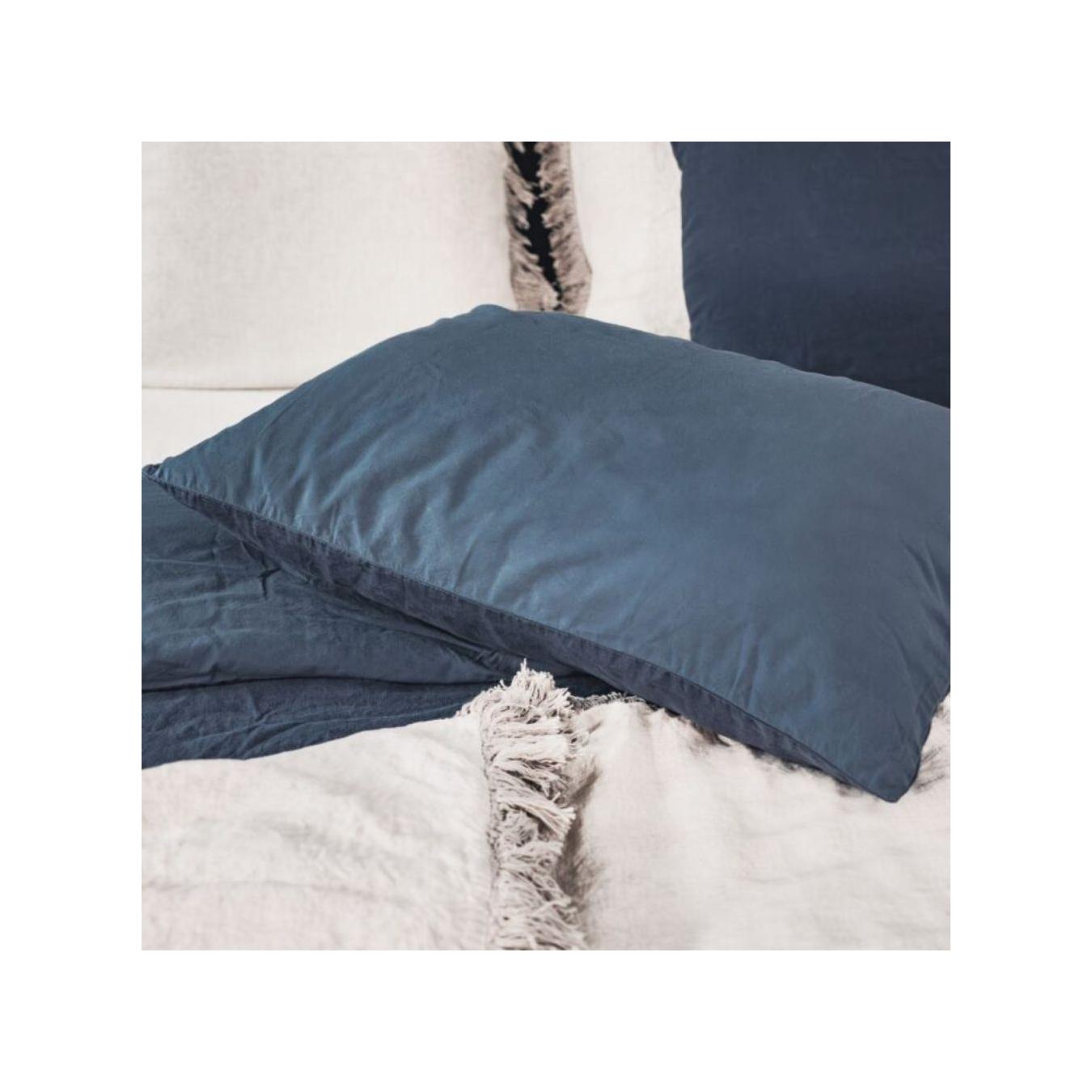Taie D'Oreiller Lin Et Coton - Dolby - Navy