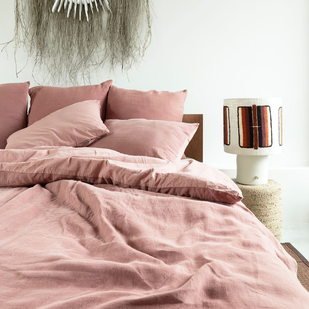 Linen Pillowcase 50x70cm - Roseb