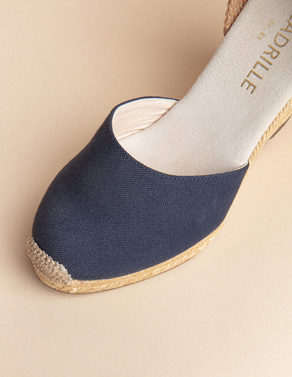 Espadrilles Mi-Talon Dolce Vita Bride - Toile Marine - Femme