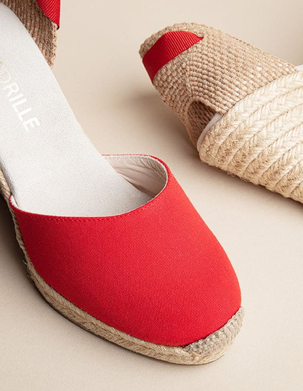 Dolce Vita Ruban Espadrilles - Red Canvas - Women