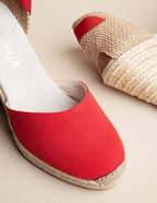 Dolce Vita Ruban Espadrilles - Red Canvas - Women