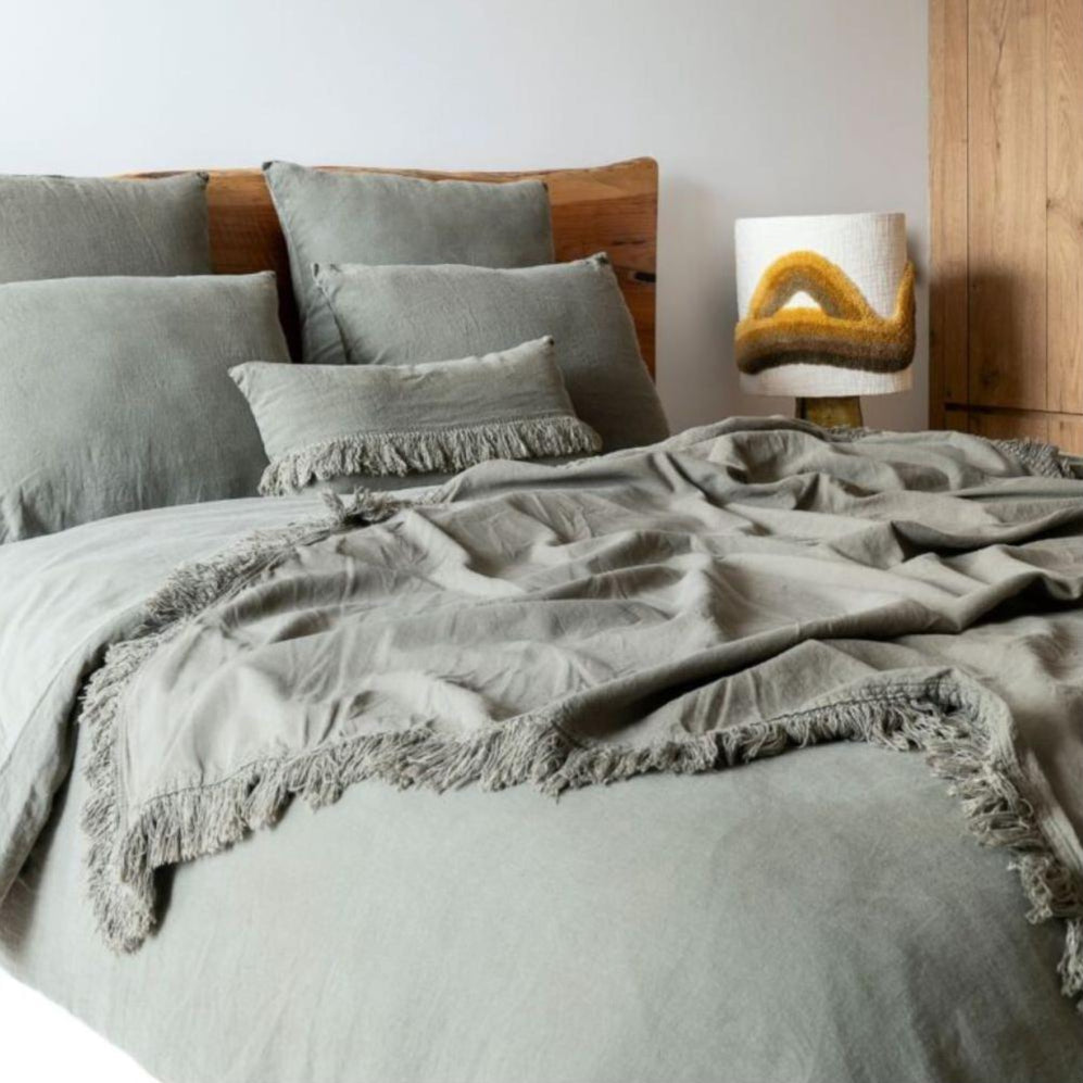 Housse De Couette En Lin Et Coton - Dollar - Forest