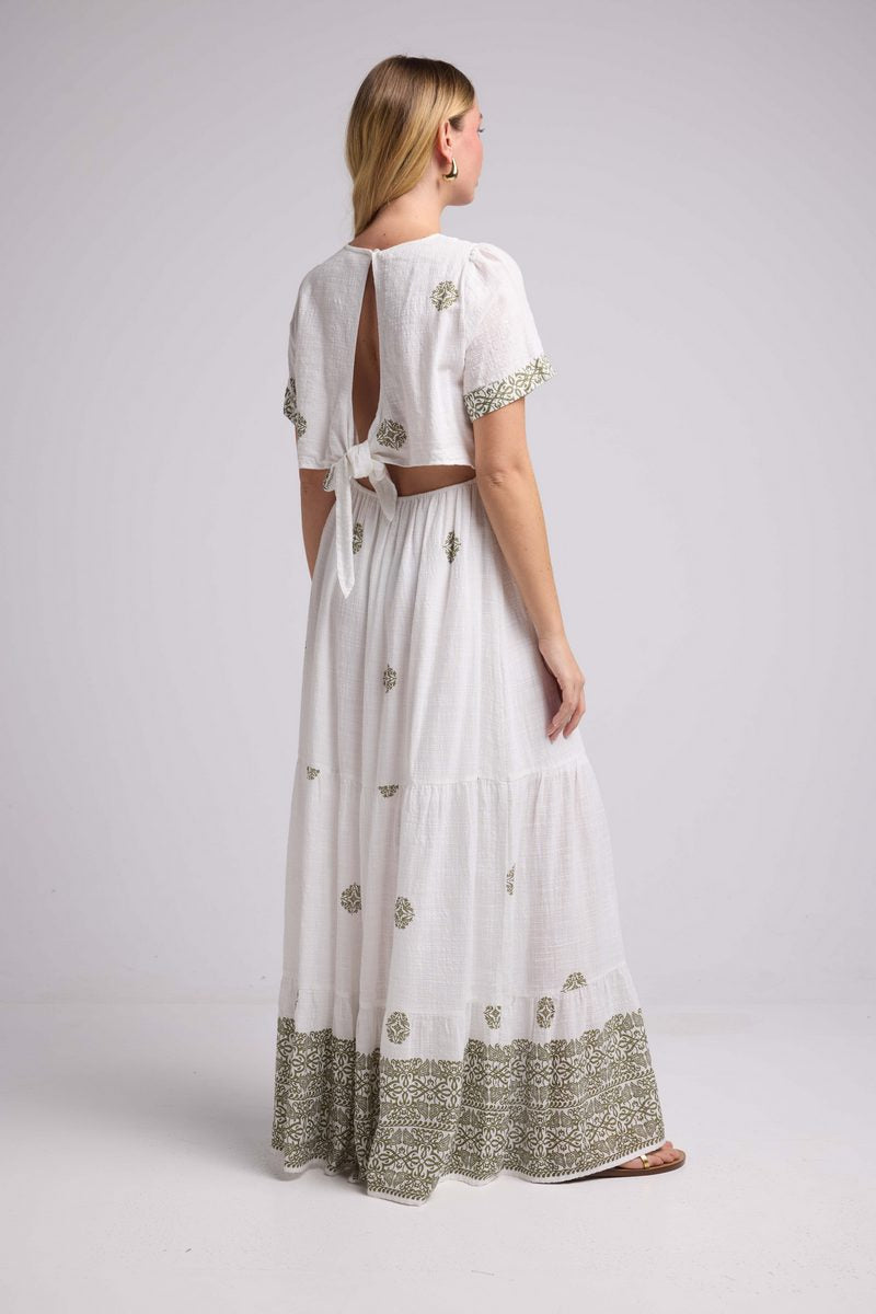 Vestido largo - Caqui