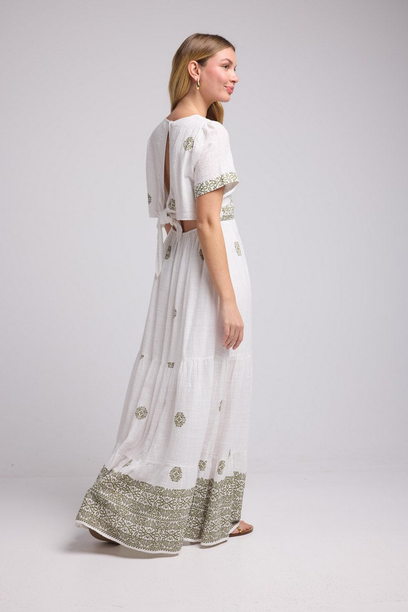 Vestido largo - Caqui