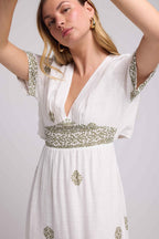 Vestido largo - Caqui