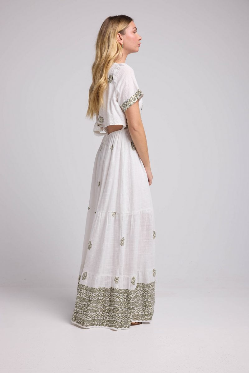 Vestido largo - Caqui