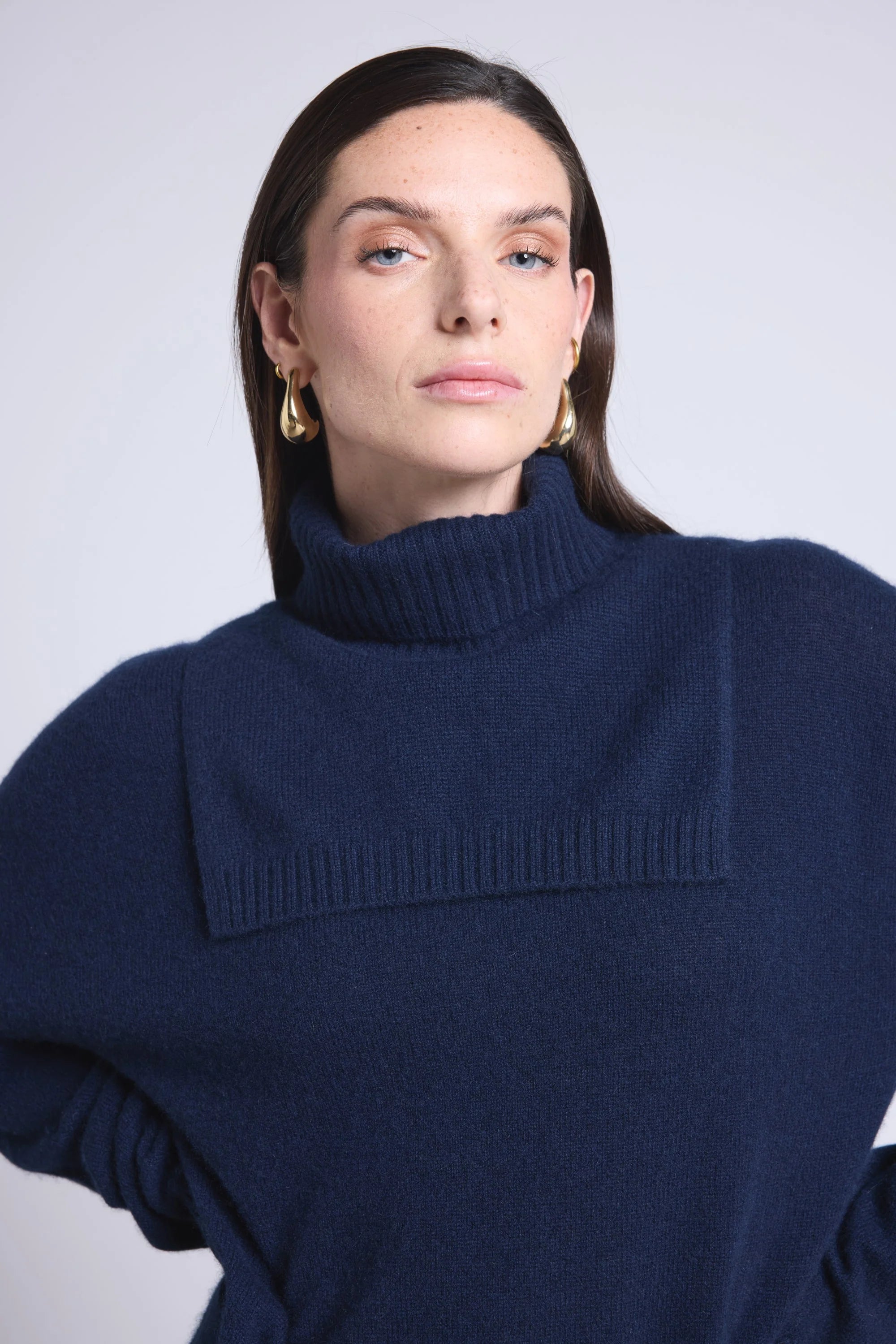 Cuello alto Domi - Azul marino - Unisex