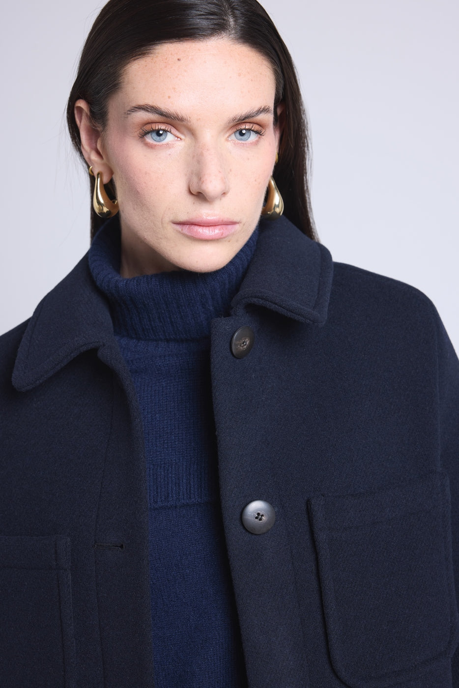 Cuello alto Domi - Azul marino - Unisex