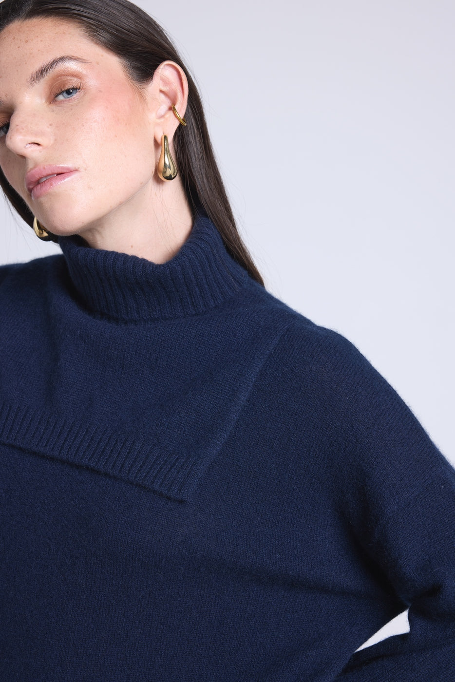 Cuello alto Domi - Azul marino - Unisex