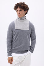 Col Roule Domi - Gris Clair - Mixte - 100% Cachemire