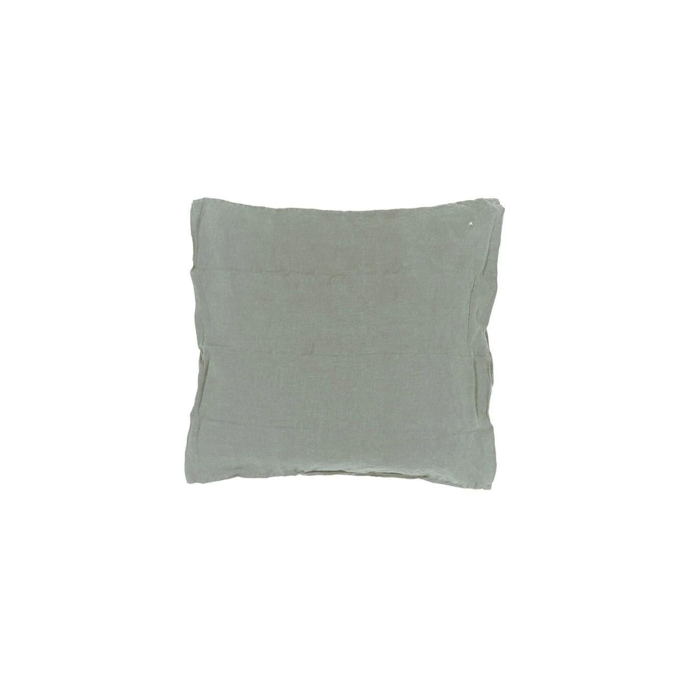 Funda de almohada de lino y algodón - Dona - Forest