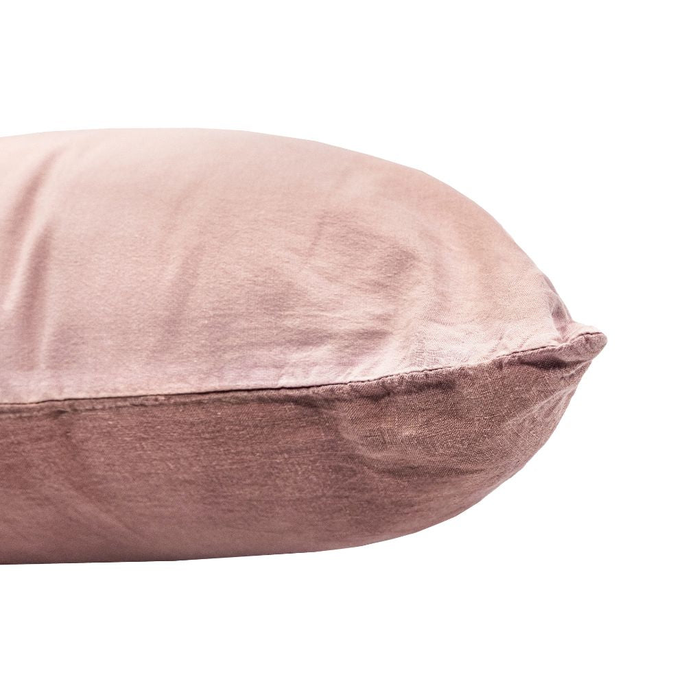 Taie D'Oreiller Lin Et Coton Dona - Coloris Rosebud