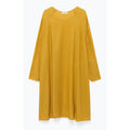 Vestido de cuello redondo - Miel - Mujer