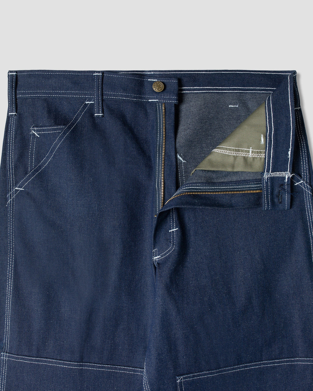 Pantalón de pintor de doble rodilla - Indigo Denim