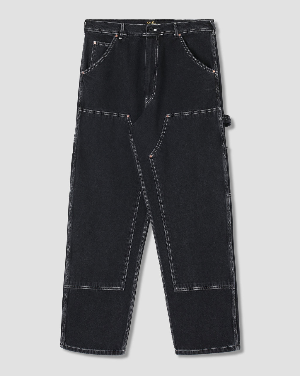 Double Knee Pant - Stonewashed Black Denim