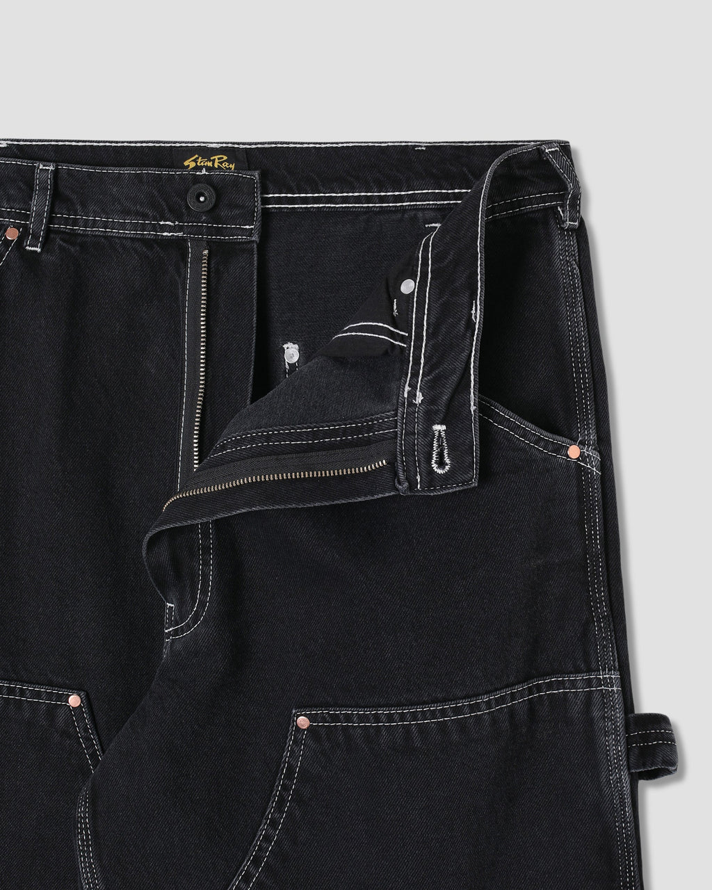 Double Knee Pant - Stonewashed Black Denim