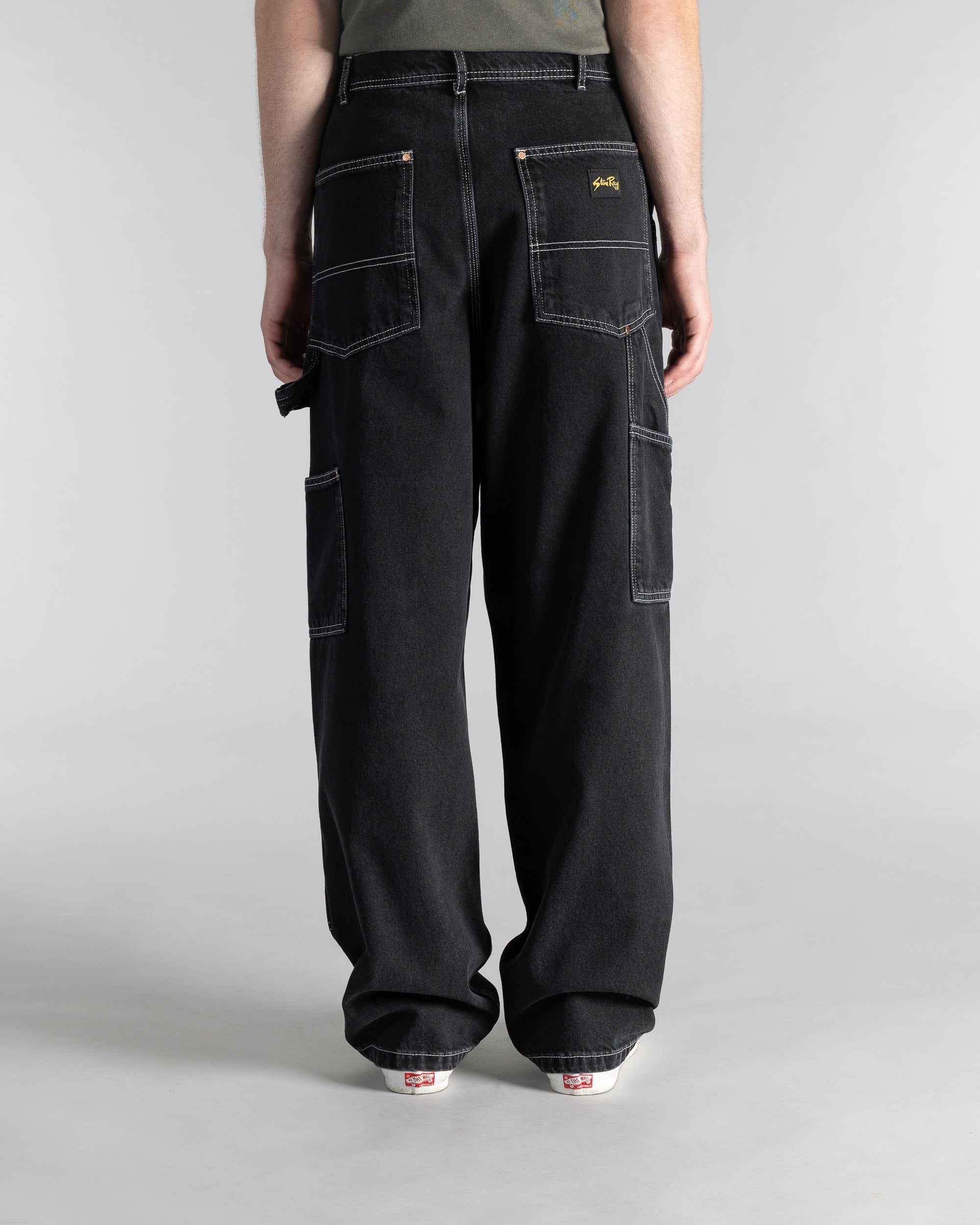 Double Knee Pant - Stonewashed Black Denim