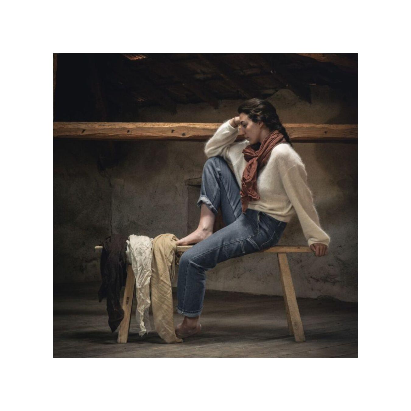 Bufanda de lana suave - Doudou - Willow