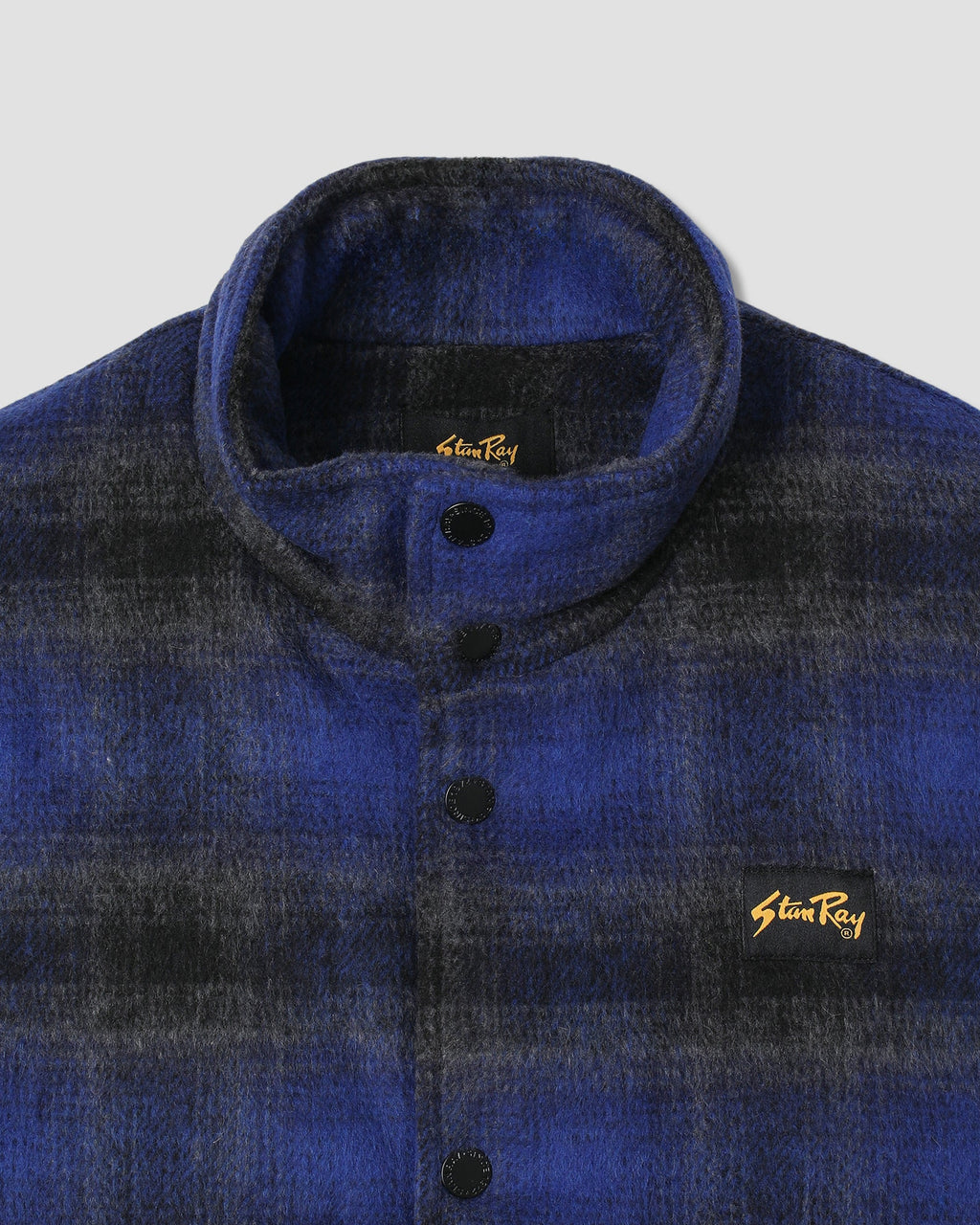 Down Plaid Vest - Navy
