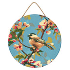 Diamond Painting On Wooden Disc - Bird On A Branch