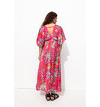 Robe Satin Laura Gulshani - Rose Imprime