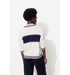 Pull Polo Rayé Femme - Naturel Raye