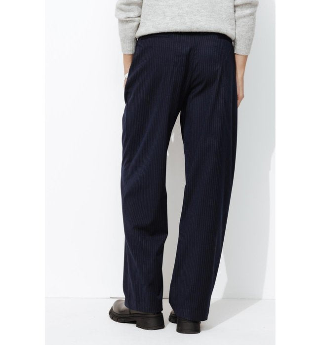 Mujer Pantalón ancho con cordón - Multicolor A rayas