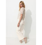 Vaqueros de pierna ancha para mujer Hector - Natural Plain Light