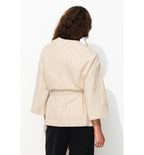 Veste Kimono Femme - Naturel Uni Clair