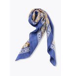 Bufanda con estampado de cachemira para mujer - Estampado azul