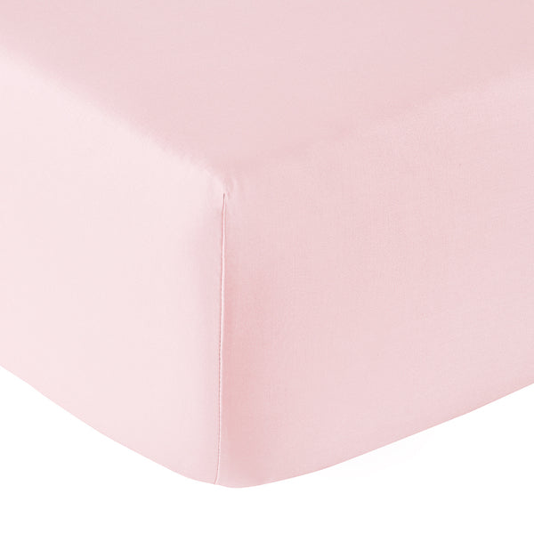 Plain Percale - Fitted Sheet - Pink