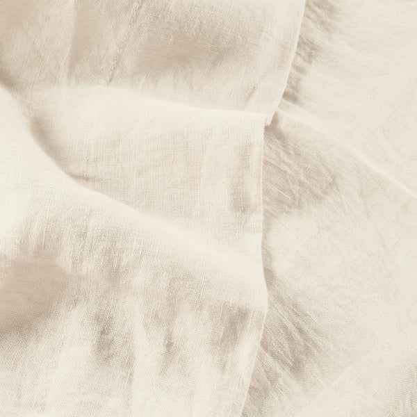 Lin Lavé - Drap Plat - Naturel