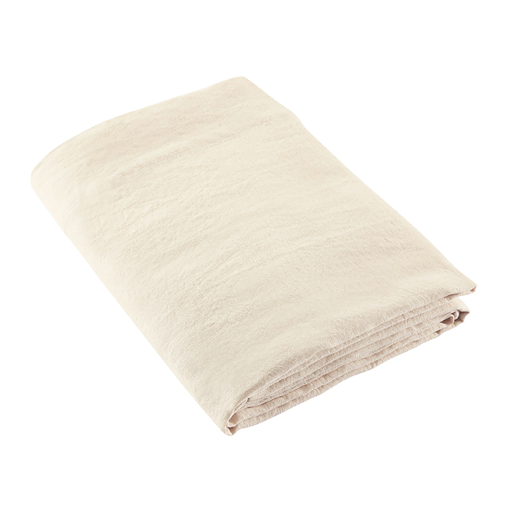 Lin Lavé - Drap Plat - Naturel