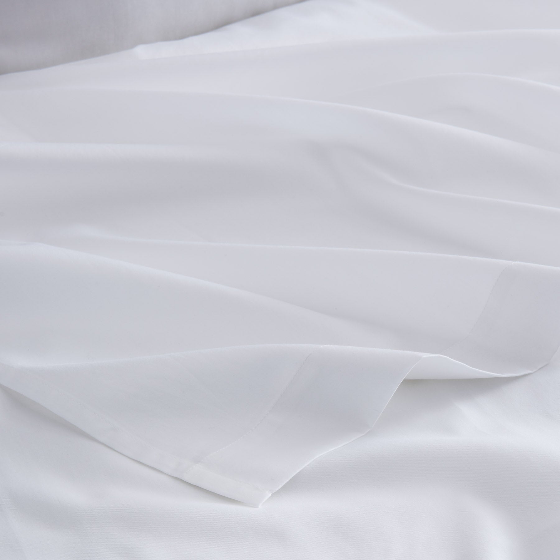 Flat Sheet - 300 Thread Count Egyptian Cotton Satin - White