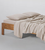Flat Sheet - In Cotton Gauze 185G/M² - Sand Beige