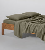 Flat Sheet - In Cotton Gauze 185G/M² - Forest Green
