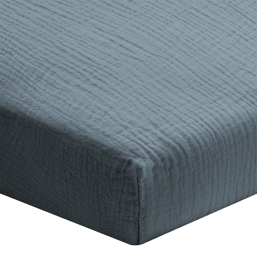 Cotton Gauze Fitted Sheet - 5 Colours to Choose From