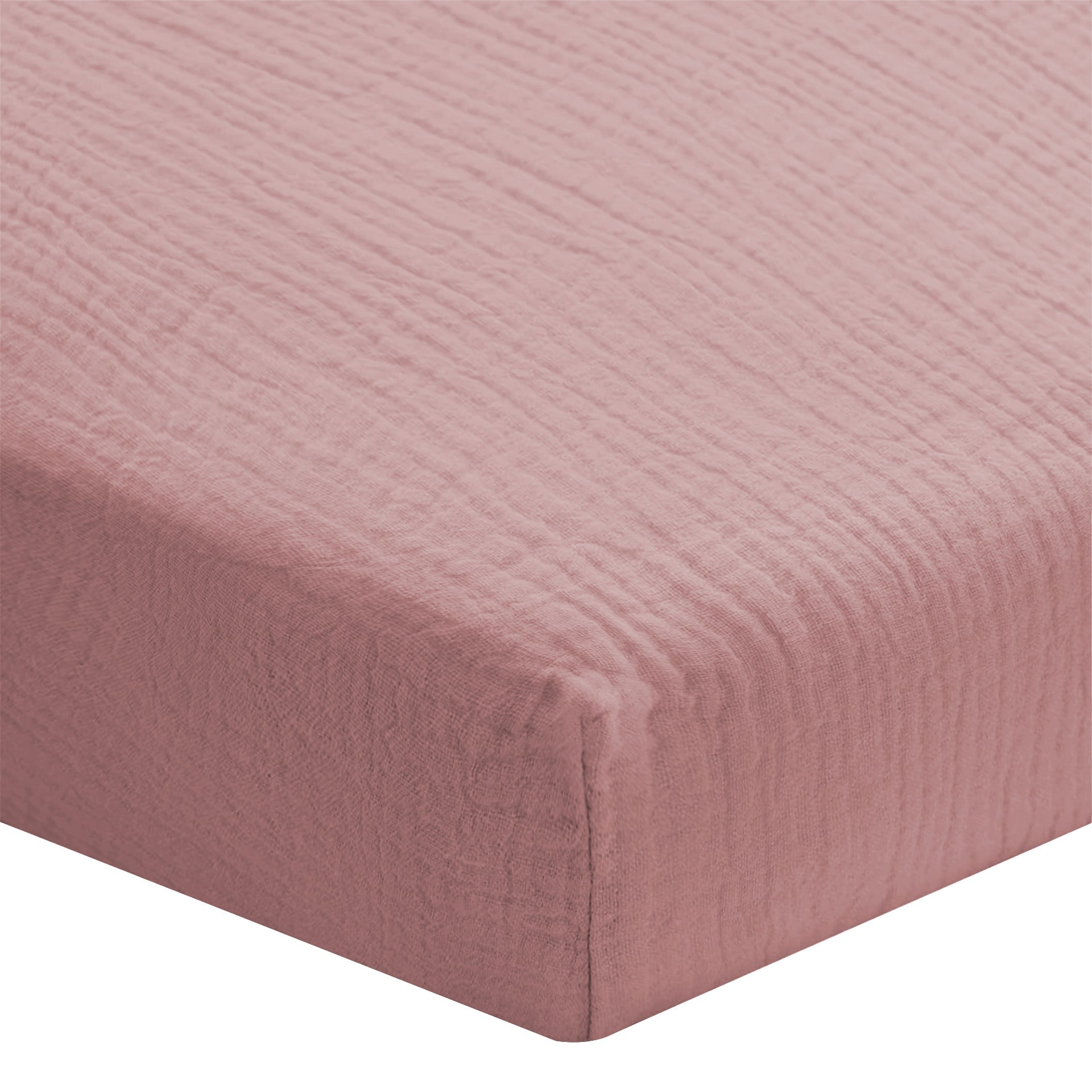 Cotton Gauze Fitted Sheet - 5 Colours to Choose From