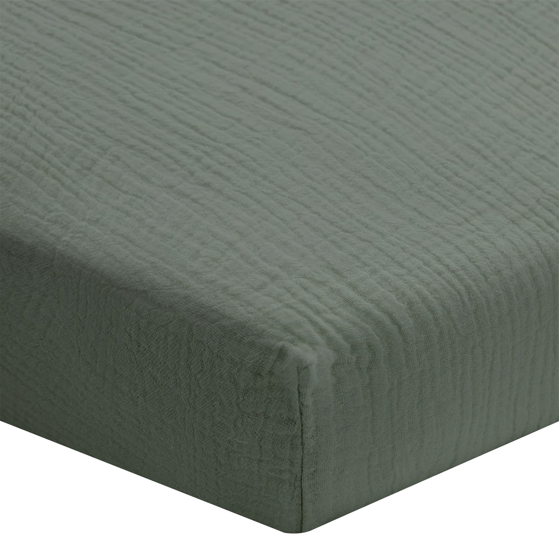 Cotton Gauze Fitted Sheet - 5 Colours to Choose From