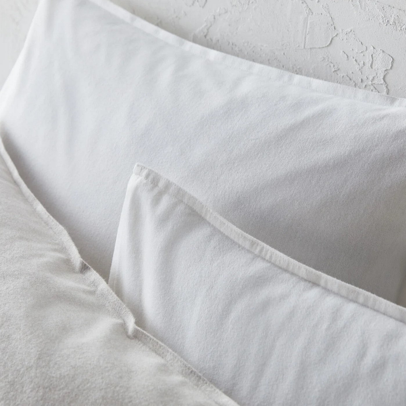 Protector de funda de almohada - Franela - Blanco