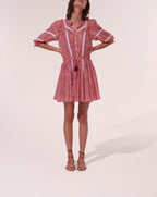 Vestido Corto Amanda - Pink Mayflower - Mujer