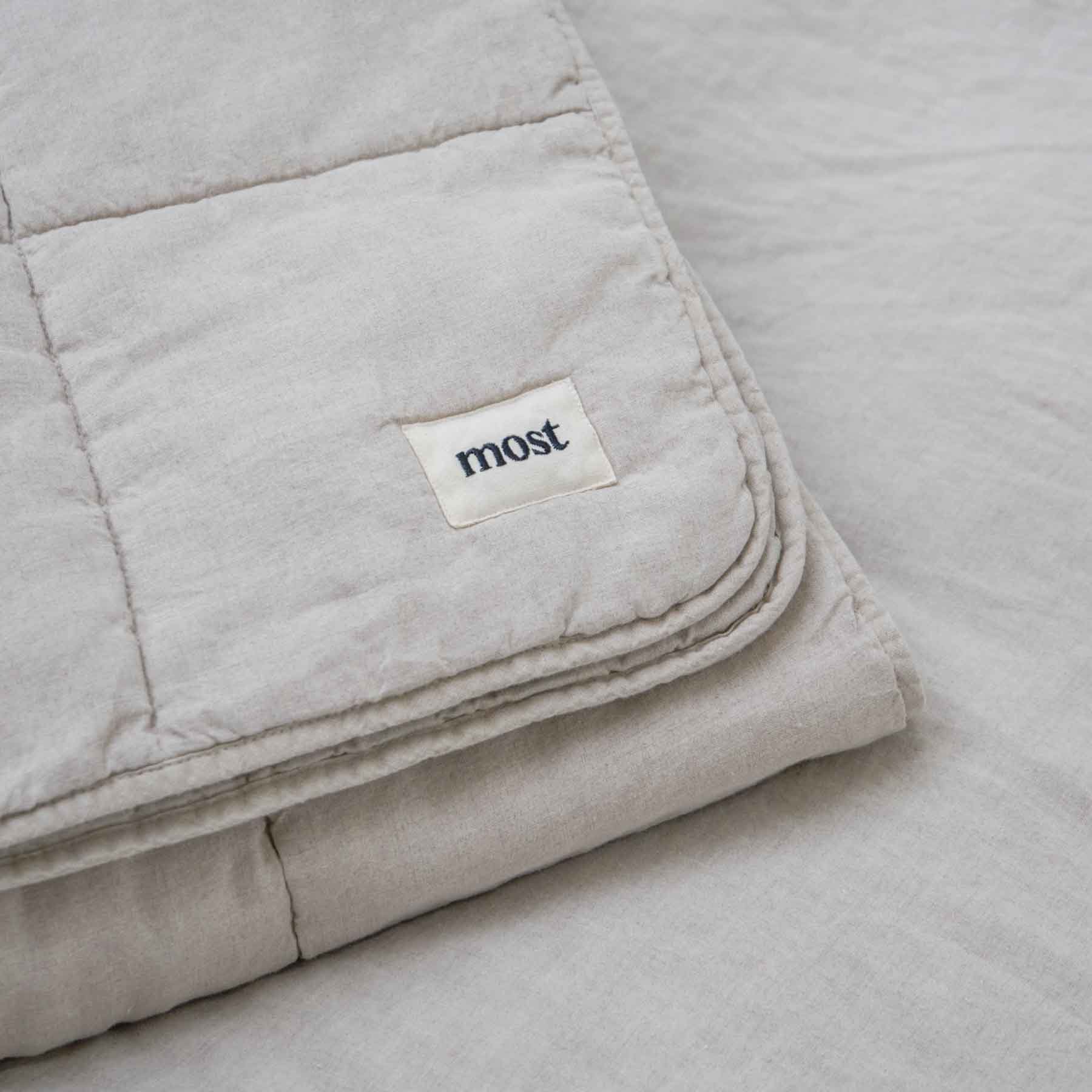 Washed Linen Comforter - Natural