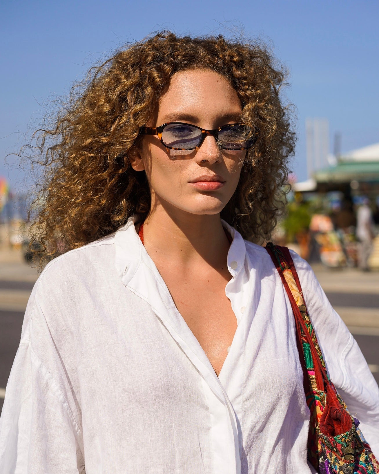 Gafas de sol Riley - Carey y azul - Unisex